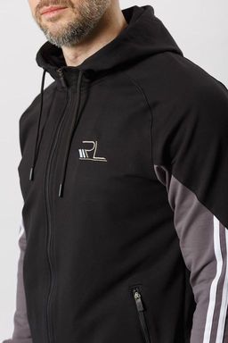 Спортивный костюм М-1864: Чёрный / Кофе - Relay фото 5