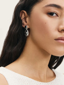 Серьги из мятого металла / Zarina