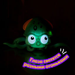 Каталка музыкальная Осьминог, свет, звук, цвет бирюзовый - Simaland фото 5
