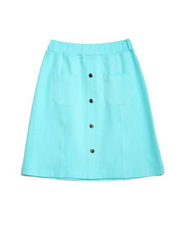 CONTE Юбка А-силуэта с металлическим декором MALIBY aqua blue aqua blue