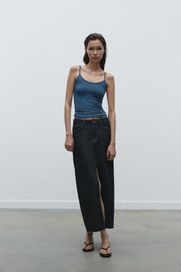 POLYAMIDE TOP WITH THIN STRAPS - Zara фото 29