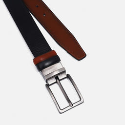 Ремень мужской, ширина 3,5 см, винт, пряжка металл, цвет чёрный/коричневый - Simaland фото 2