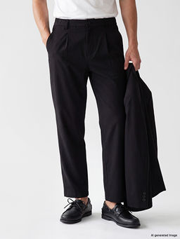Regular Fit Pileli Erkek Pantolon