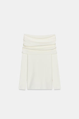 JERSEY PUNTO OFF SHOULDER / Blanco - Zara фото 6