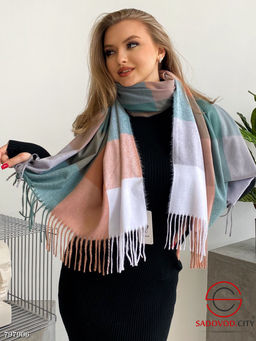 Теплые зимние палантины из 100% Cashmere