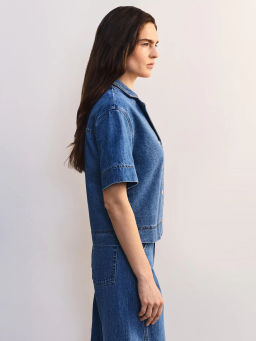 Джинсовая рубашка с коротким рукавом ZR2605092360-102 / Zarina