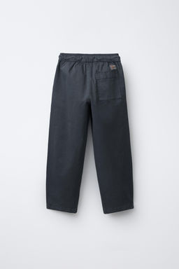 STRAIGHT FIT TROUSERS WITH LABEL - Zara фото 2