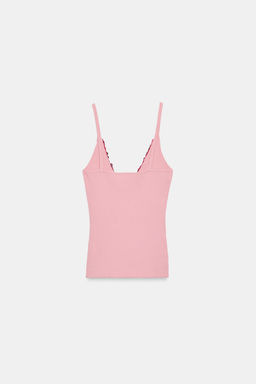 TOP TIRANTES LENTEJUELAS / Rosa - Zara фото 6