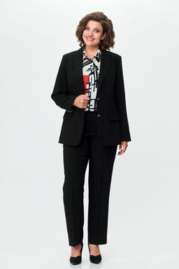 Костюм БелЭльСтиль 205/596-Р черный однотон