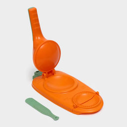 Форма для лепки вареников Доляна, 23×12×8 см, оранжевая