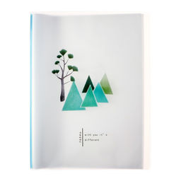 Папка формат А4, с 30 прозрачными файлами Река, МИКС - Calligrata фото 2