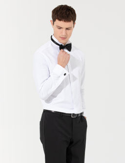 Beyaz Slim Fit Smokin G_mlek