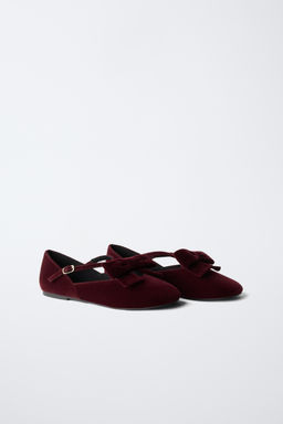 VELVET BOW BALLERINAS - Zara фото 2