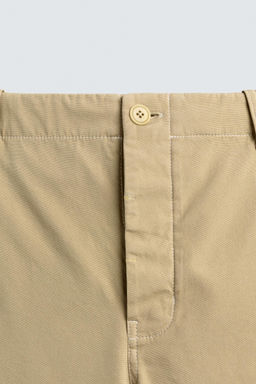 BERMUDA LAVADA RELAXED FIT / Amarillo claro - Zara фото 9