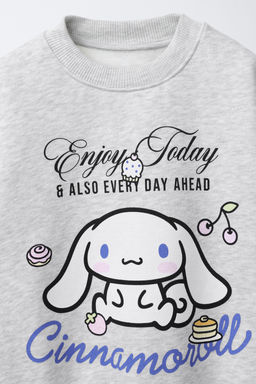SUDADERA ESTAMPADO CINNAMOROLL  SANRIO  / Gris vigor? - Zara фото 3