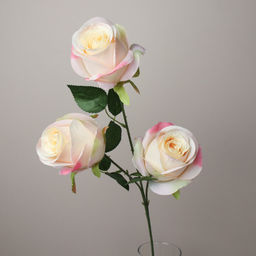 Цветок искусственный Роза букет 66 см 3 головы / HJY-4 /уп 2/400/ - Галеонтрейд фото 4