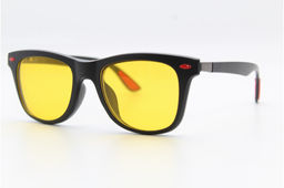 Оправа 2317 52-19-140 черно-красная с насадками Polarized и футляром