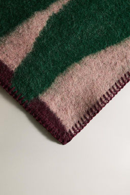 STRIPED BRANCH WOOL BLEND THROW X COLLAGERIE - Zara фото 4