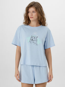 Комплект домашний женский с надписью Звуки заканчивающихся выходных - Mark formelle фото 3