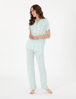 Mint K_sakollu G_mlek Pijama Tak_m_ - Pierre cardin фото 4