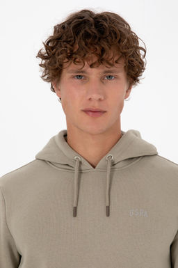 Erkek A__k Haki Basic Sweatshirt Sepette S_rpriz _ndirim - U.s. polo assn фото 2