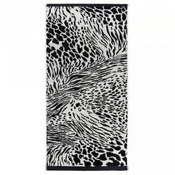 "Missoni-3023" Полотенце махровое 50х90см, плотность 375гр/м2, 100% хлопок, велюр, черный (коричневый), Bolangde (Китай)