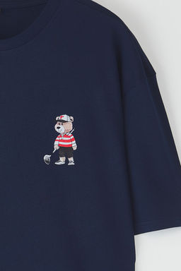 TRENDYOL MAN Siyah Unisex Regular/Normal Kesim Ay?c?k Bask?l? %100 Pamuklu T-Shirt TMNSS25TS00161 - Trendyolmilla фото 24