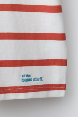 CAMISETA RAYAS HEAVY WEIGHT TEXTO / Raya Roja - Zara фото 4