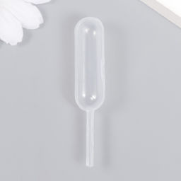 Цена за 50 шт. Пипетка пластик для рисования в технике батик "Вытянутый овал" 4 мл 2,4х4,1х6,5 см