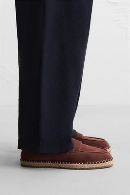 LEATHER MOCCASIN ESPADRILLES