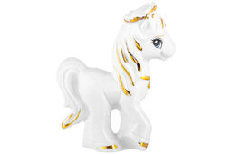 Фигурка декоративная 7*2,5*8,5 см Пони с короной белая с золотом, фарфор - Elan gallery фото 3