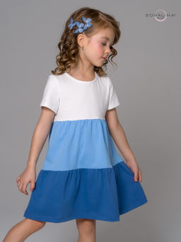 Платье Тия тофу-голубой-синий - Sovalina фото 2