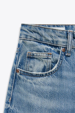 TRF WIDE-LEG MID-RISE FULL LENGTH JEANS - Zara фото 14