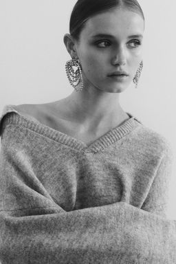 Jersey de punto fino con cuello - H&m фото 4