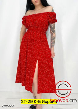 Платье женское в горошек