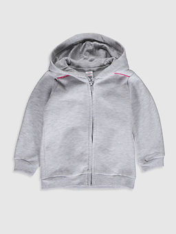 K?z Bebek Fermuarl? Sweatshirt