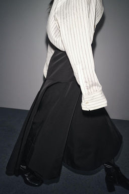 ZW COLLECTION FLARED BELT SKIRT - Zara фото 4