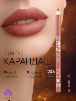 TF Карандаш д/губ TRIUMPH of COLOR lipliner тон203 сиренево розовый CW212