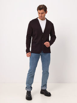 Кардиган мужской GREG G136-KF-жаккард (шоколад140/345) фото 3