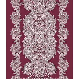Дорожка столовая, сервировочная 50х180см Кружева бордо, хлопок Премиум 236г/м2, упаковка классическая 28х41см, Домашняя мода (Россия)  фото 3