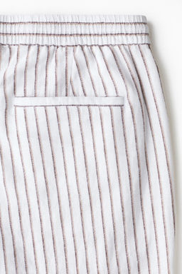Pantal?n en mezcla de lino Relaxed Fit - H&m фото 11