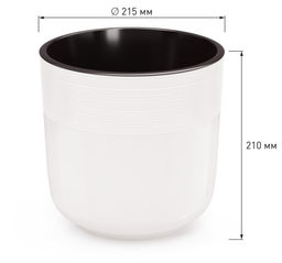 Горшок цв. Линель 6л двойной (белый) М8704 - Альтернатива фото 6