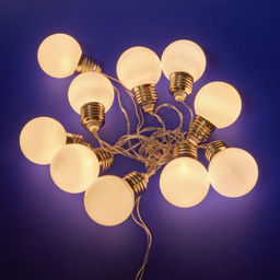 ULD-S1800-010/STB/3AA WARM WHITE IP20 BULBS Гирлянда светодиодная Лампочки, на батарейках 3AA (не в/к), 1,8м. 10 светодиодов. Теплый белый свет. Провод прозрачный. TM Uniel