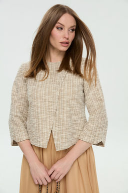 Платье NIKVA н1007-4 песочный  фото 4