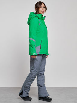 Горнолыжный костюм женский зимний зеленого цвета 02316Z - Chunmai фото 3