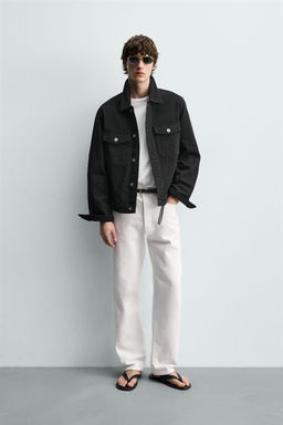 CAZADORA DENIM B?SICA / Negro