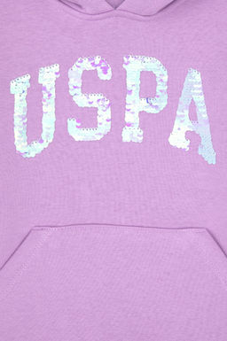 K_z _ocuk Lila Basic Sweatshirt Sepette S_rpriz _ndirim - U.s. polo assn фото 3