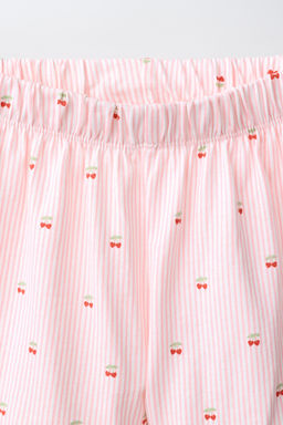 6-14 A?OS/ PIJAMA CAMISERO RAYAS Y CEREZAS / Blanco / Rojo - Zara фото 7