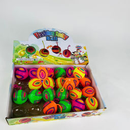 Мякиш Мячики на резинках Flashing Spiky Ball 24 шт. в уп (65 mm) - Storyland фото 3