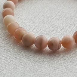 Браслет из Опала розового 17 см